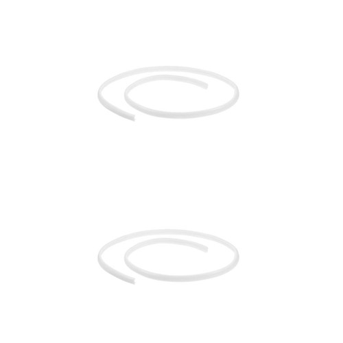 White semi circular - pvc, led