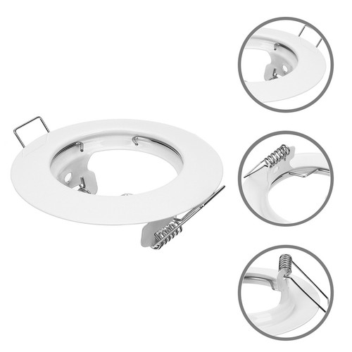 White iron recessed light - recessed,